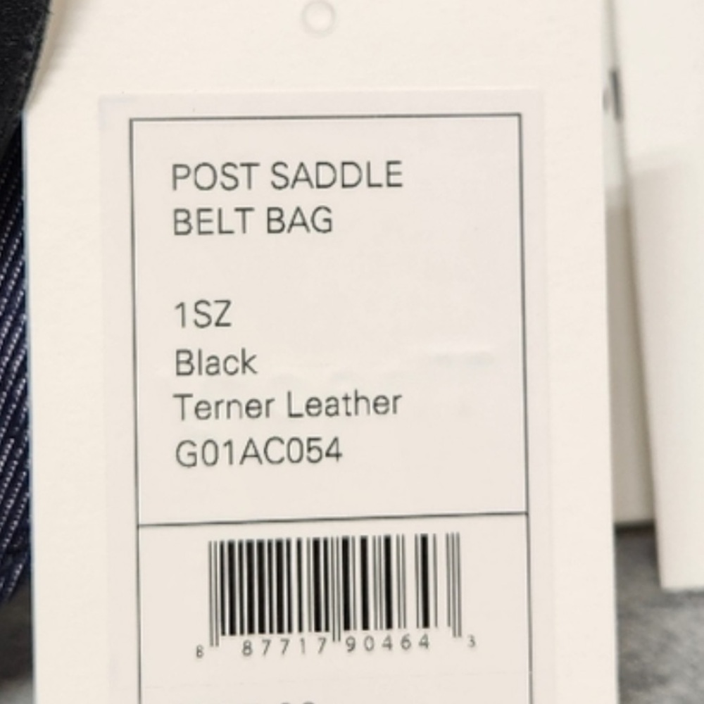 Theory Post Leather Saddle Belt Bag Retail $235 - Picture 2 of 3